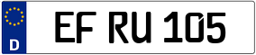 Trailer License Plate